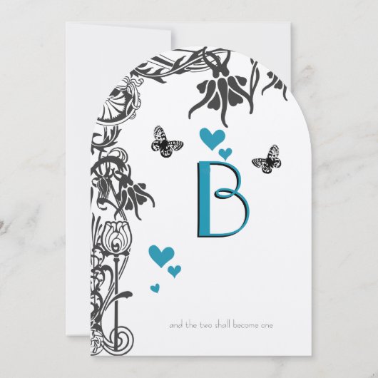 Le Faire-part de mariage de la fée chrétienne papi (Dos)