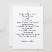 Le Faire-part de mariage du baiser de Gustav Klimt (Dos)