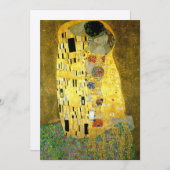 Le Faire-part de mariage du baiser de Gustav Klimt (Devant / Derrière)