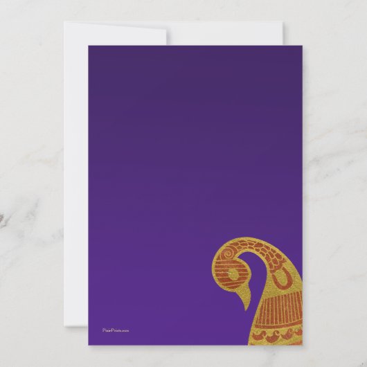 Le Faire-part de mariage du cygne d'or (Dos)