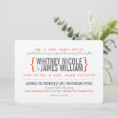 Le Faire-part de mariage du marché moderne (Debout devant)