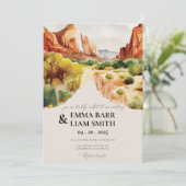 Le Faire-part de mariage du Parc national de ZION (Debout devant)