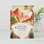 Le Faire-part de mariage du Parc national de ZION (Debout devant)