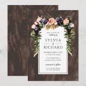 Le Faire-part de mariage forestier (Devant / Derrière)