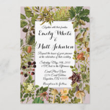 Le Faire-part de mariage forestier