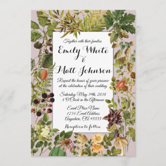 Le Faire-part de mariage forestier