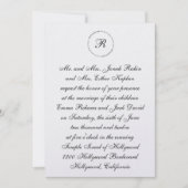 Le Faire-part de mariage juif hébraïque me pose co (Devant)