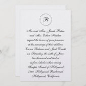 Le Faire-part de mariage juif hébraïque me pose co (Devant / Derrière)