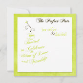 Le Faire-part de mariage parfait de "Pear" (Devant)