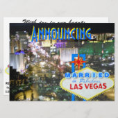 Le faire-part de nouveaux mariés s'enfuient pour (Devant / Derrière)