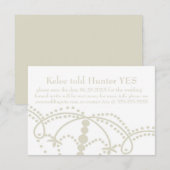 Le Faire-part phénicien (Devant / Derrière)