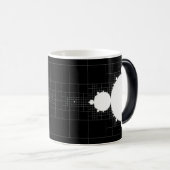 Le fameux Mandelbrot mis blanc sur la Mug de café  (Devant droit)