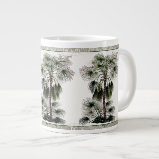 Le fan chinois Palms Botanique Jumbo Mug (Devant droit)