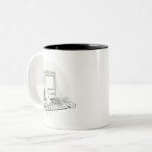 Le fantôme dans ma tasse "de Mac antique" de (Devant gauche)