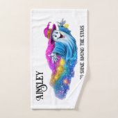 Le fantôme magique et les étoiles (Serviette à main)