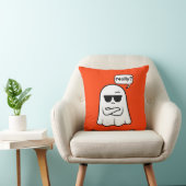 Le fantôme sarcastique "Vraiment ?" Coussin décora (Chaise)