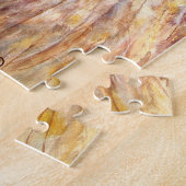 Le faucon observe le puzzle (Côté)