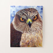Le faucon observe le puzzle (Vertical)