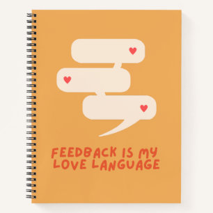 le feedback est mon langage d'amour - carnet