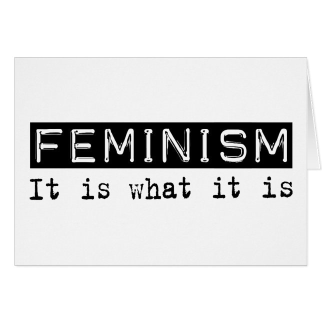 Le féminisme il est (Devant horizontal)