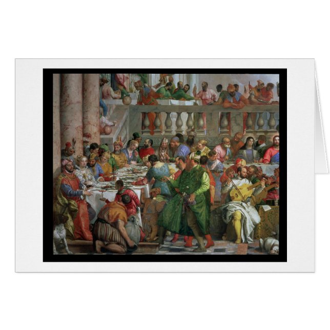 Le festin de mariage chez Cana, détail de régaler (Devant horizontal)