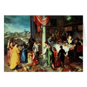 Le festin d'hiver, recueillant à l'état bavarois