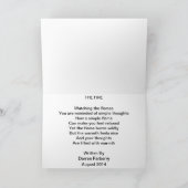 Le feu - Carte de poésie (Intérieur)