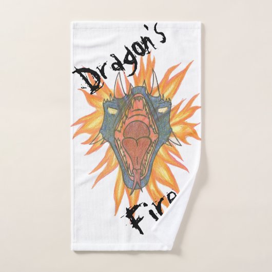 Le feu du dragon (Serviette à main)