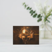 Le feu professionnel éclatant le carte de visite (Debout devant)