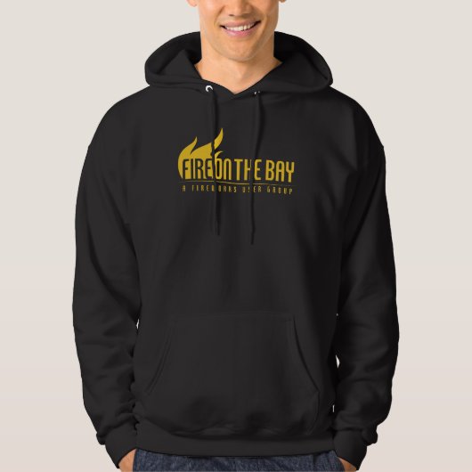 Le feu sur la baie - sweat - shirt à capuche (Devant)