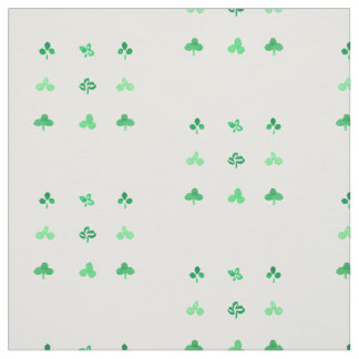 Le feuille de trèfle a peigné le tissu de coton