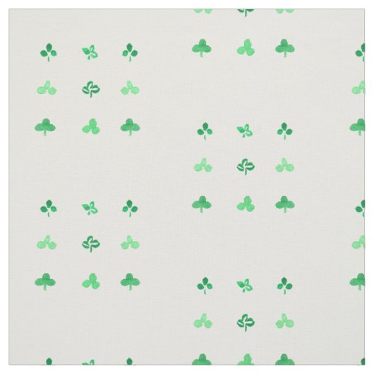 Le feuille de trèfle a peigné le tissu de coton (Échantillon)
