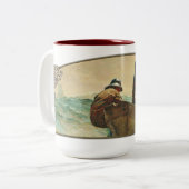 Le filet d'harengs - 15oz en céramique. Tasse (Devant gauche)