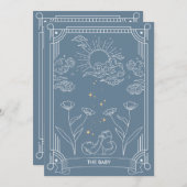 Le Fils | Invitation Baby shower Tarot (Devant / Derrière)