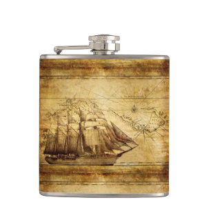 le flacon de l'explorateur de bateau de pirate