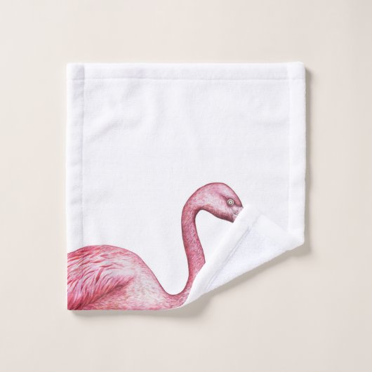 Le Flamant rose (Gant de toilette)