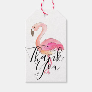 Le flamant rose de Cutr vous remercient étiquette