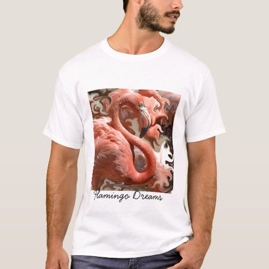 Le Flamant rose rêve le T-shirt (Devant)