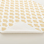 Le Fleur Gele & Witte Sherpa Deken (3/4)