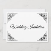 Le flourish décoratif accule le faire-part de (Dos)