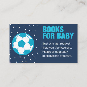 Le football apporte un jeu de Baby shower de carte