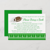 Le football apporte une carte de livre (Devant / Derrière)