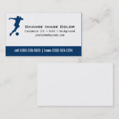 Le football - carte de visite personnel (Devant / Derrière)