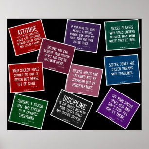 Le football cite le collage de 10 affiches en