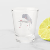 Le football de Buffalo au-dessus du verre à (Dos)