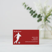 Le football folâtre des cartes de visite (Debout devant)