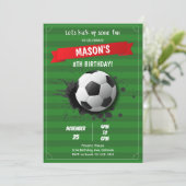 Le Football Reprend Une Invitation Anniversaire Am (Debout devant)