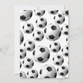 Le Football Reprend Une Invitation Anniversaire Am (Dos)