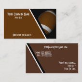 Le football/rugby de cartes de visite (Devant / Derrière)