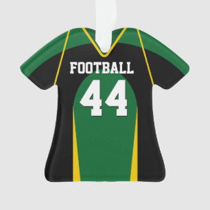 Le football vert, jaune et noir Jersey